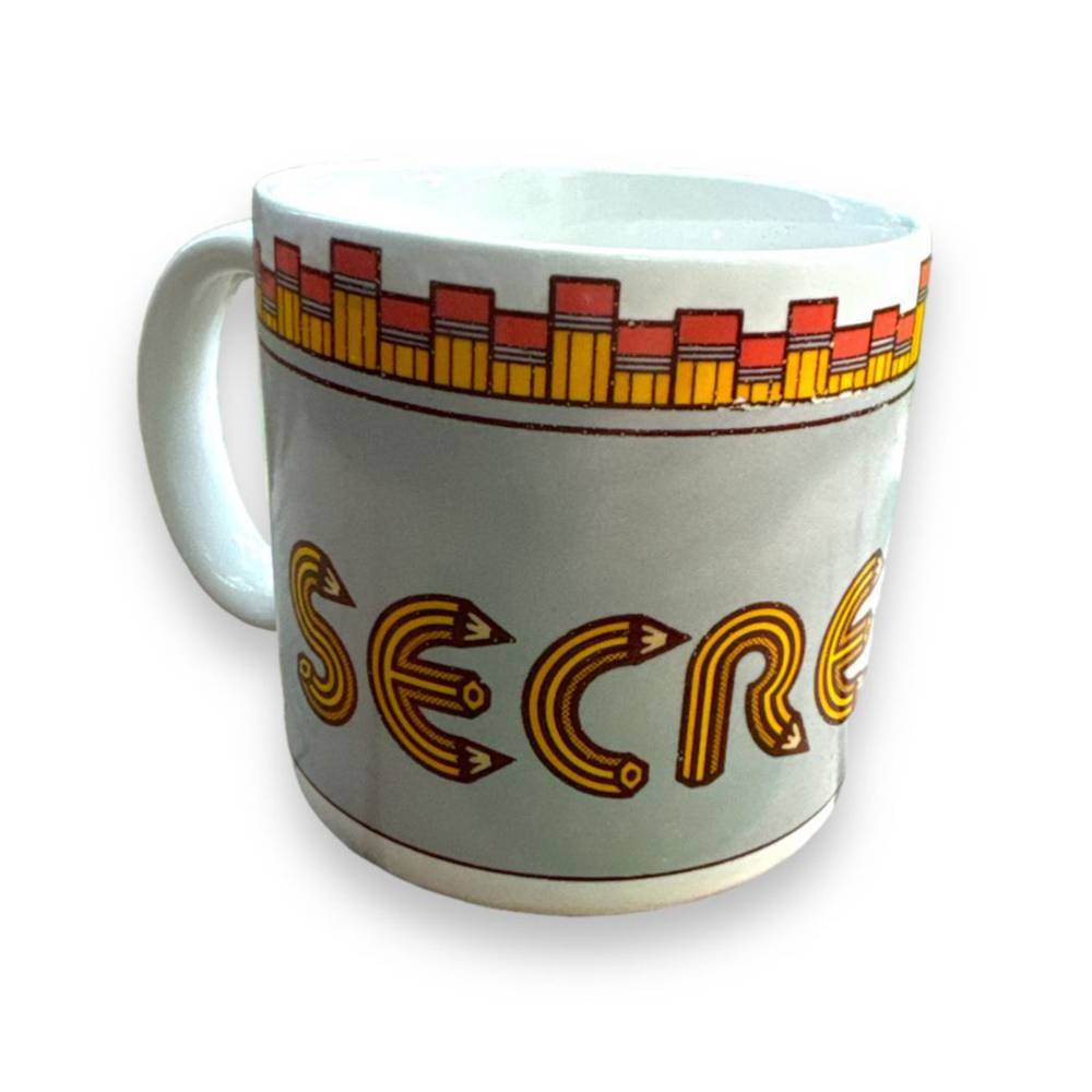 Vintage 1980’s Secretary Coffee Tea Mug Made In Korea Office Decor Inarco 12 oz
